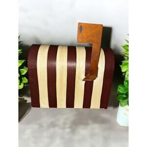 Vintage Ohio Wholesale Americana Home Decor Metal Mailbox USA Flag Stars Stripes